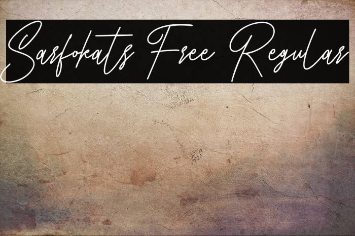 Sarfokats Free Regular Example 1