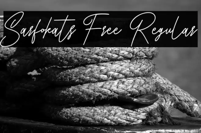 Sarfokats Free Regular Font examples