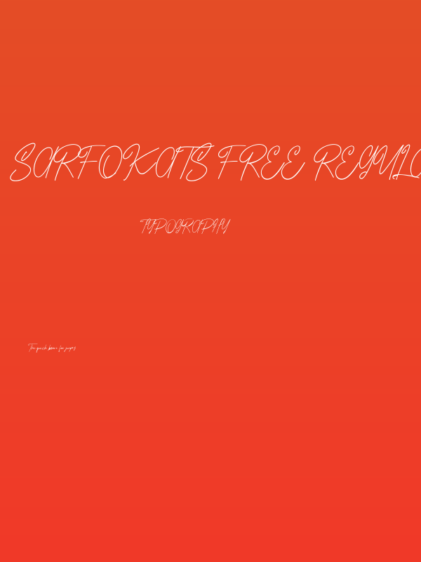 Sarfokats Free Regular Poster