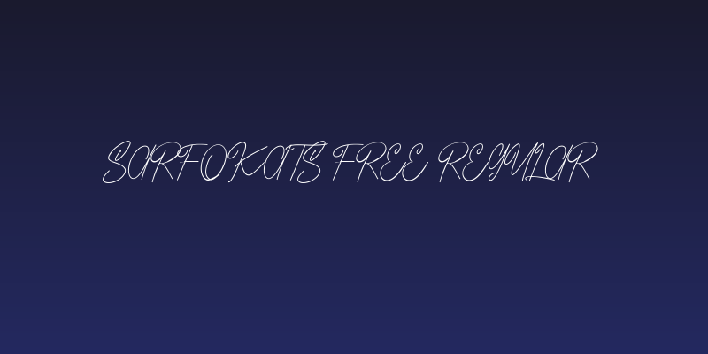 Sarfokats Free Regular Social Header
