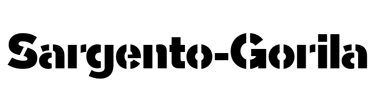 Sargento-Gorila  font caratteri gratis