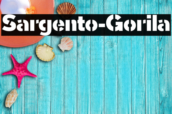 Sargento-Gorila Font examples
