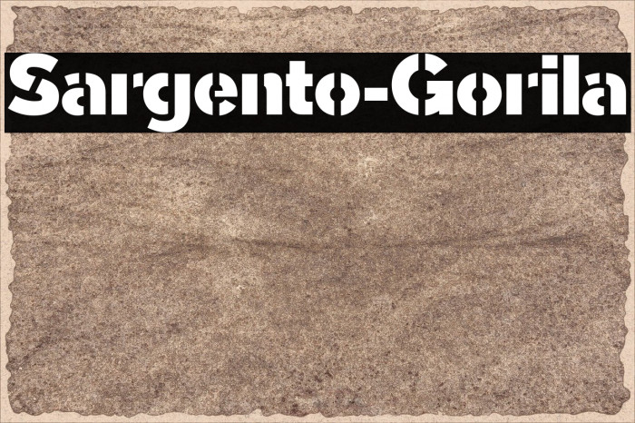 Sargento-Gorila Font examples