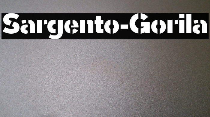 Sargento-Gorila Font examples