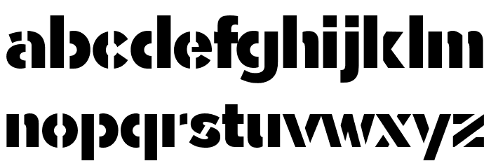 Sargento-Gorila Font LOWERCASE