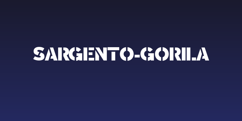 Sargento-Gorila Social Header