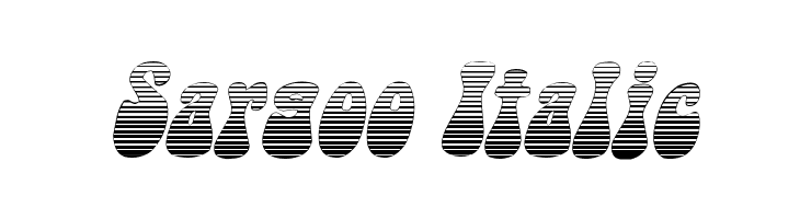 Sargoo Italic Fonte