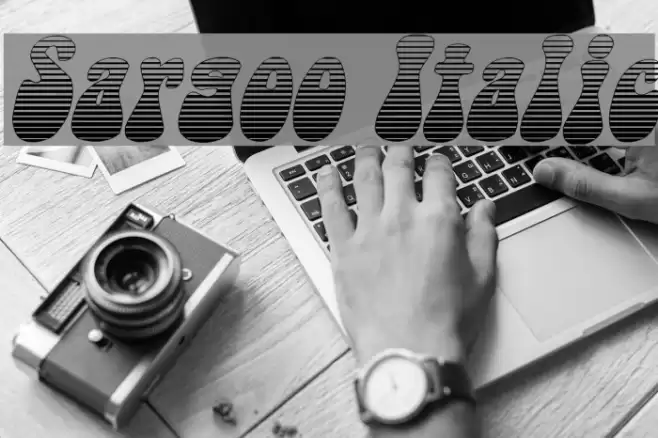 Sargoo Italic Font examples