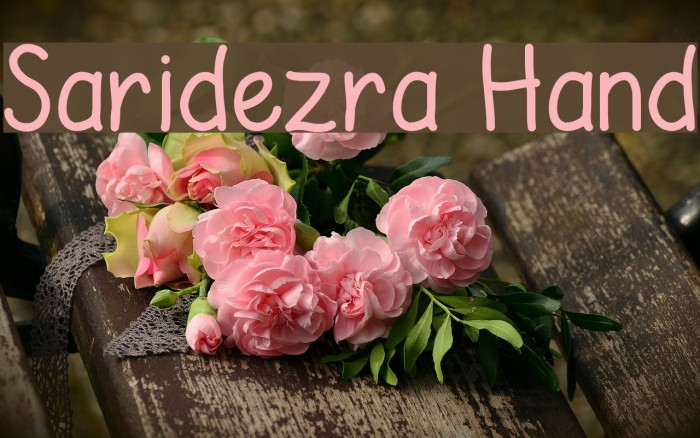 Saridezra Hand Font examples