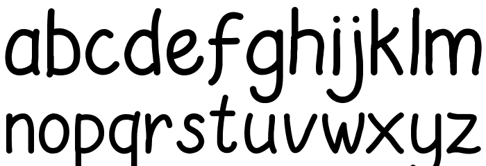 Saridezra Hand Font LOWERCASE