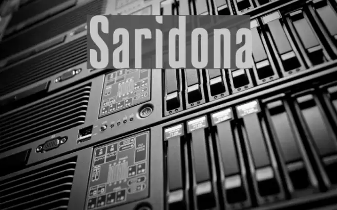 Saridona Font examples