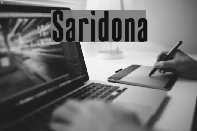 Saridona Font examples