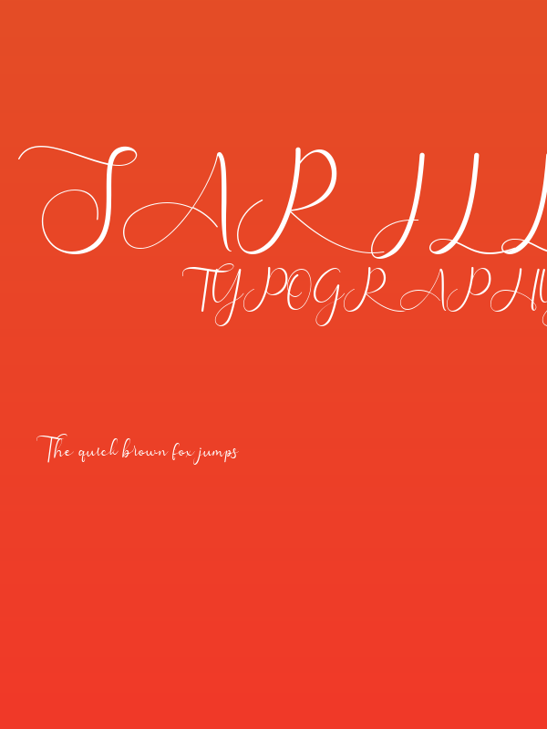 Sarilla Script Poster