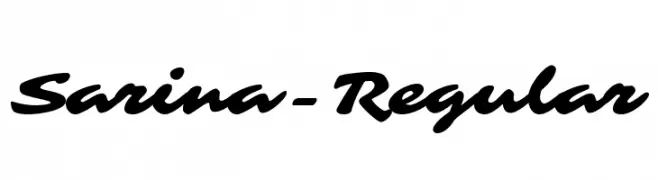 Sarina-Regular  Frei Schriftart Herunterladen