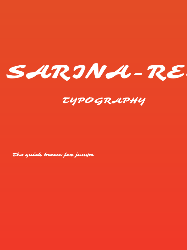 Sarina-Regular Poster