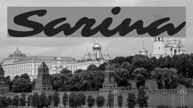 Sarina Font examples