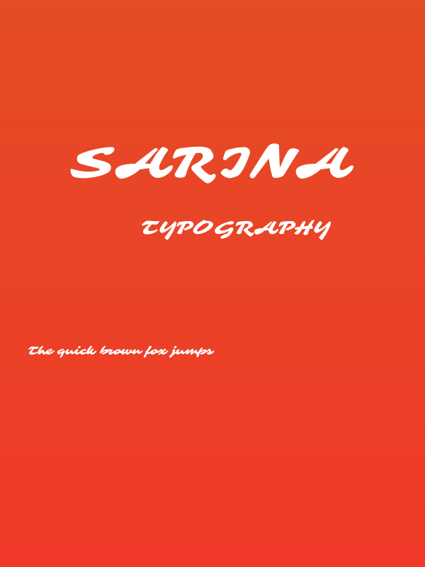 Sarina Poster