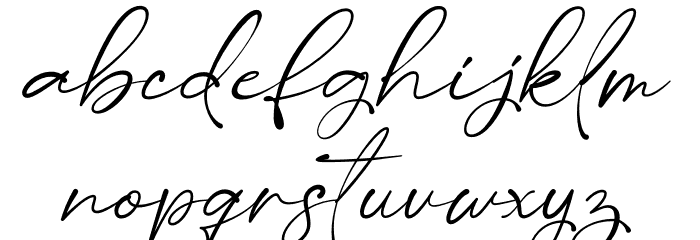 Saritha Font LOWERCASE