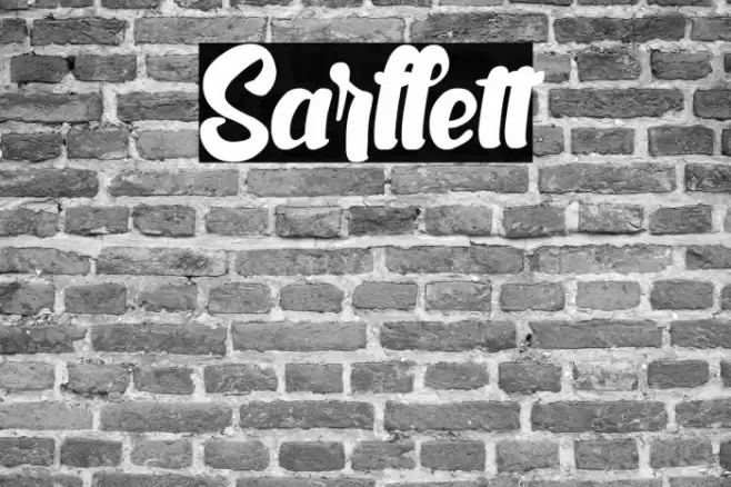 Sarllett Font examples