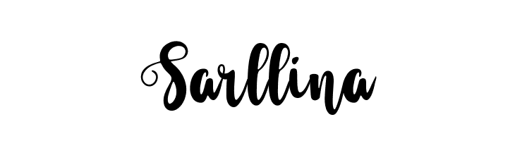 Sarllina  フリーフォントのダウンロード