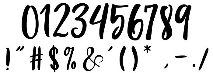 Sarllina Font OTHER CHARS