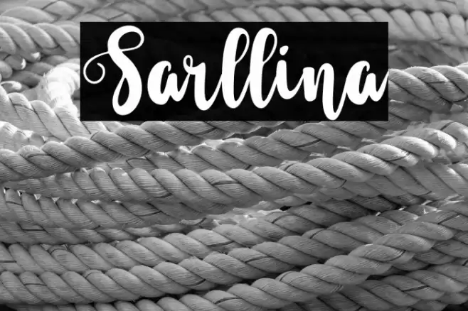 Sarllina Font examples