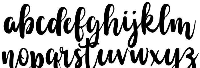 Sarllina Font LOWERCASE