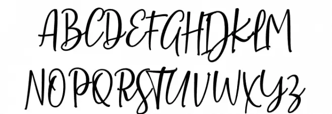 SarmillaScript Font Litere mari