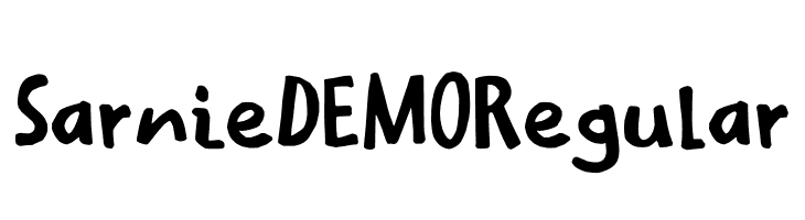 Sarnie DEMO Regular  フリーフォントのダウンロード