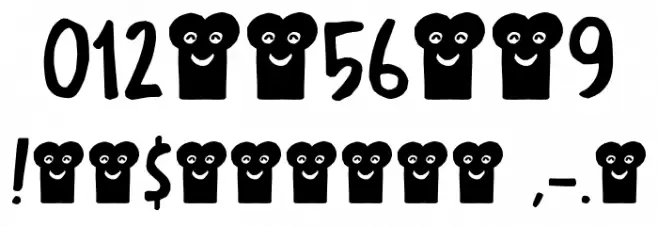 Sarnie DEMO Regular Fonte OUTROS PERSONAGENS