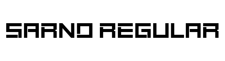 Sarno Regular Free Fonts Download