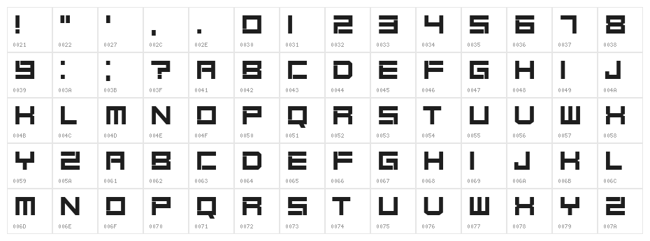 Sarno Regular Character Map