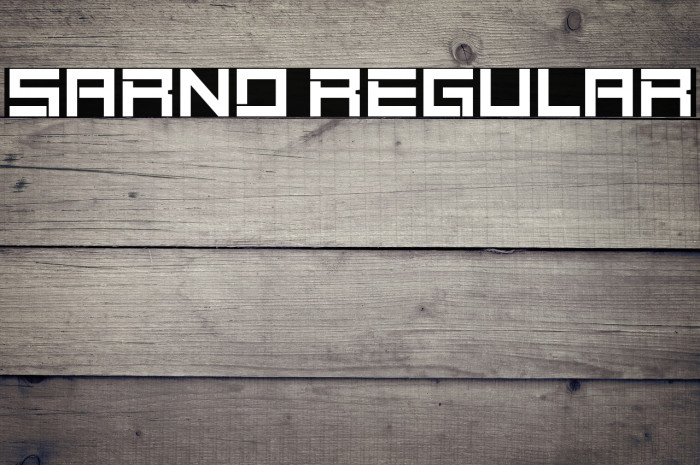 Sarno Regular Example 1