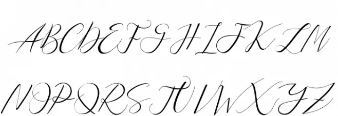 Sarodime Schriftart Groß