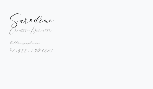 Sarodime Business Card