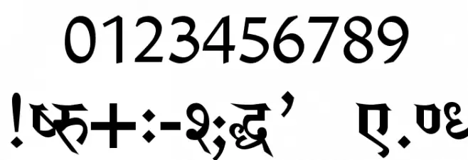 Saroj Font OTHER CHARS