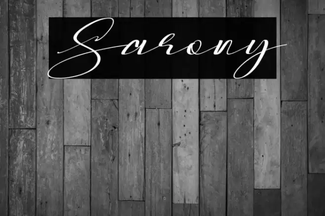 Sarony Font examples