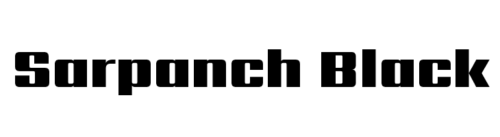 Sarpanch Black  Frei Schriftart Herunterladen