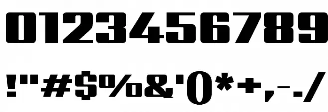 Sarpanch Black Font OTHER CHARS