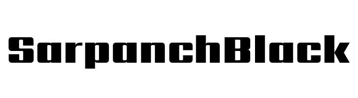 Sarpanch Black  フリーフォントのダウンロード