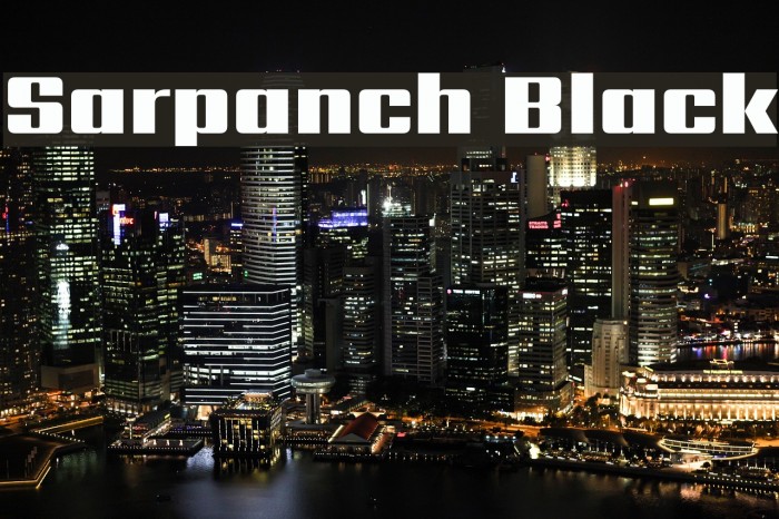 Sarpanch Black Font examples