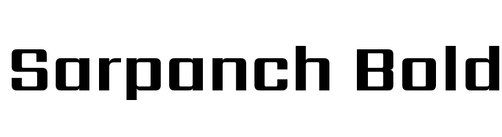 Sarpanch Bold  フリーフォントのダウンロード