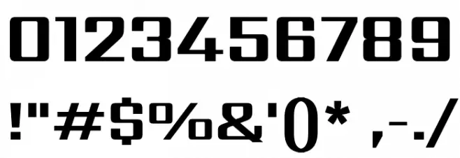 Sarpanch Bold Font OTHER CHARS