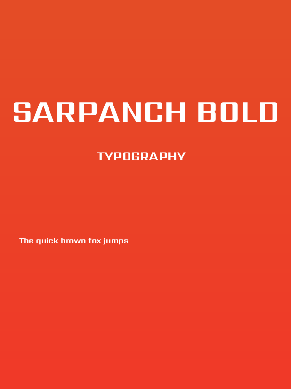 Sarpanch Bold Poster