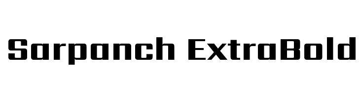 Sarpanch ExtraBold Font