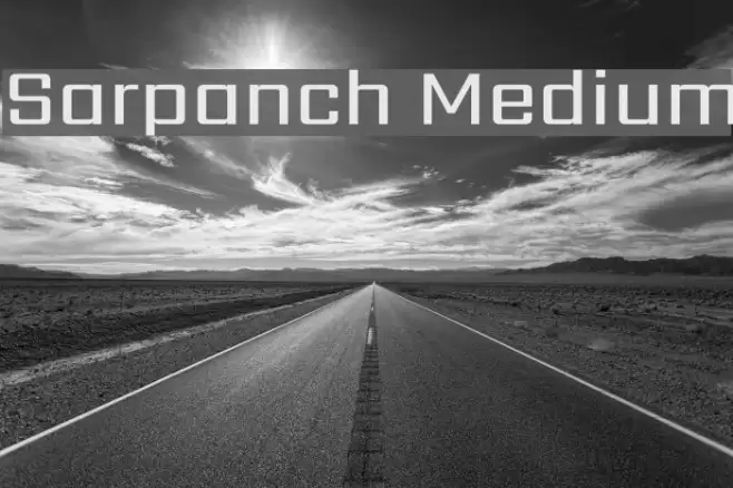 Sarpanch Medium Font examples