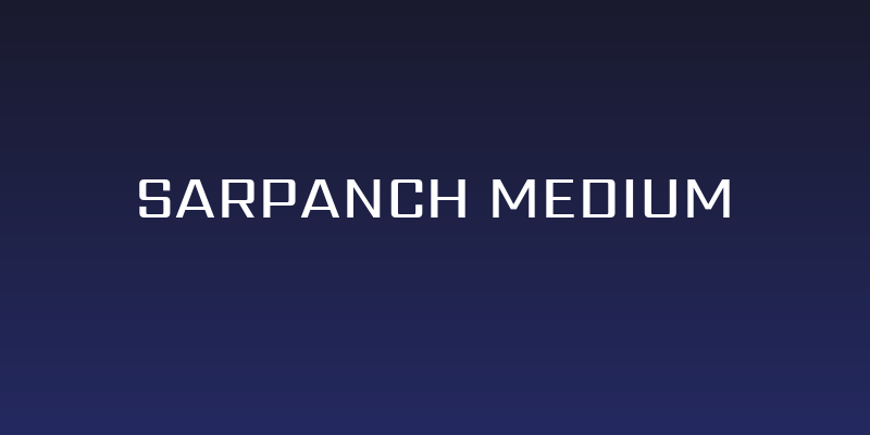Sarpanch Medium Social Header