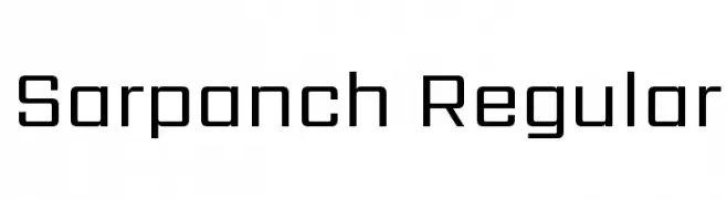 Sarpanch Regular  baixar fontes gratis