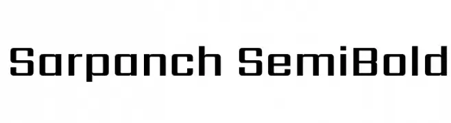 Sarpanch SemiBold  baixar fontes gratis