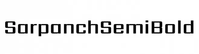 Sarpanch SemiBold  免费字体下载